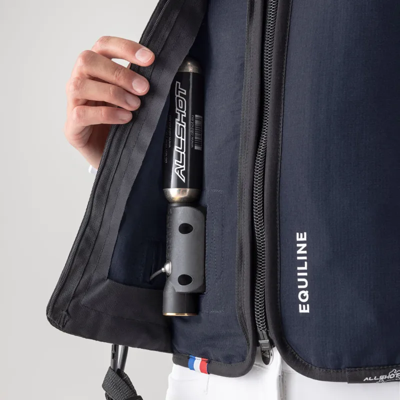 Equiline Belair Unisex Air Jacket with Level 1 Back Protector - Black-5