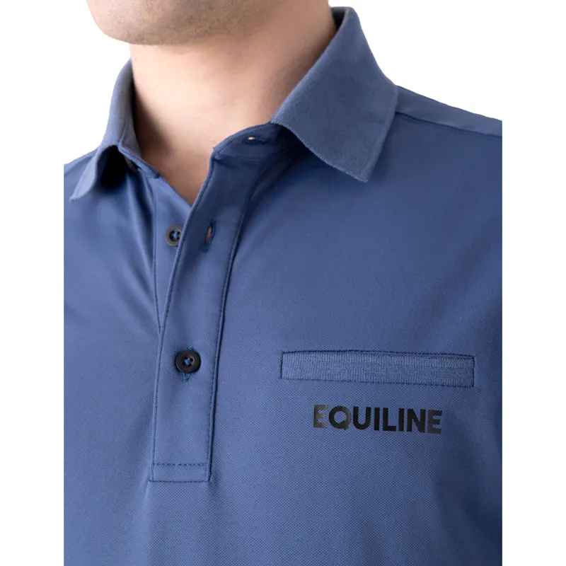 Equiline Camerg Mens Polo Shirt - Indigo Blue-1