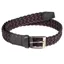 Equiline Camirac Braided Belt - Black/Bordeaux
