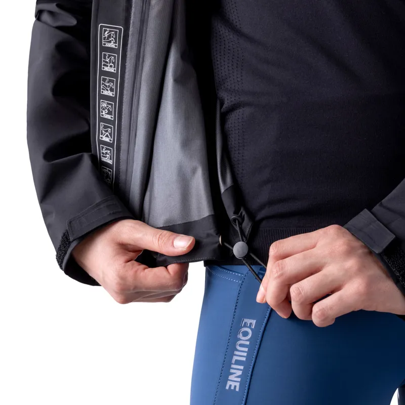 Equiline Cartec Ladies Waterproof Jacket - Black-2