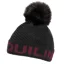 Equiline Clafic P Knitted Bobble Hat - Black/Port Royale