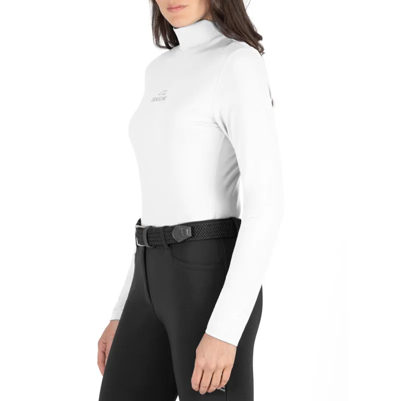 Equiline Collec Long Sleeve Ladies Base Layer - White-2