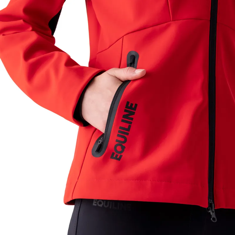 Equiline Coret Ladies Softshell Jacket - Molten Lava-5