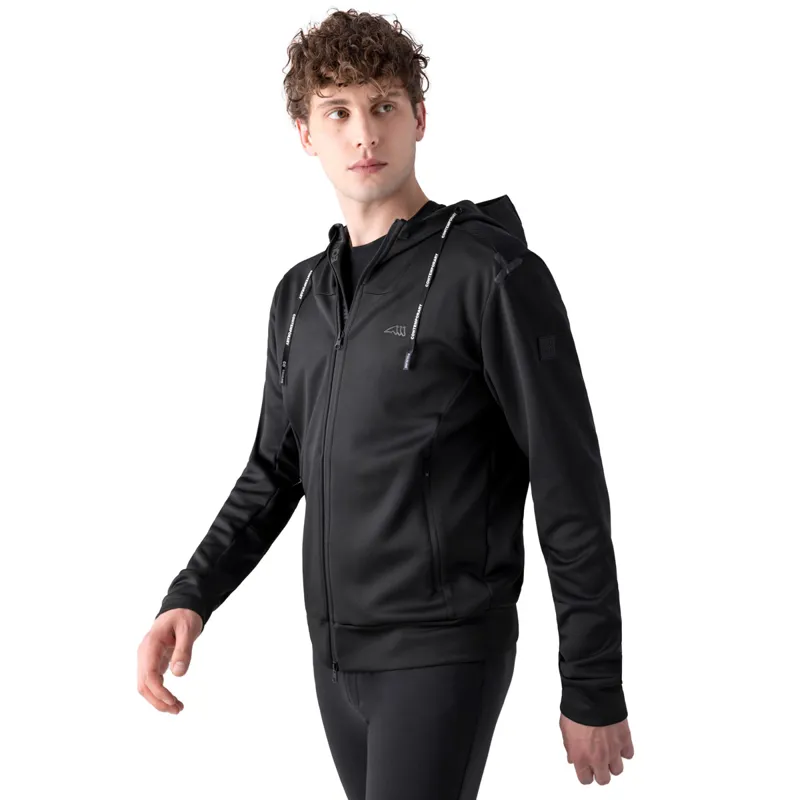 Black full zip sweater sale