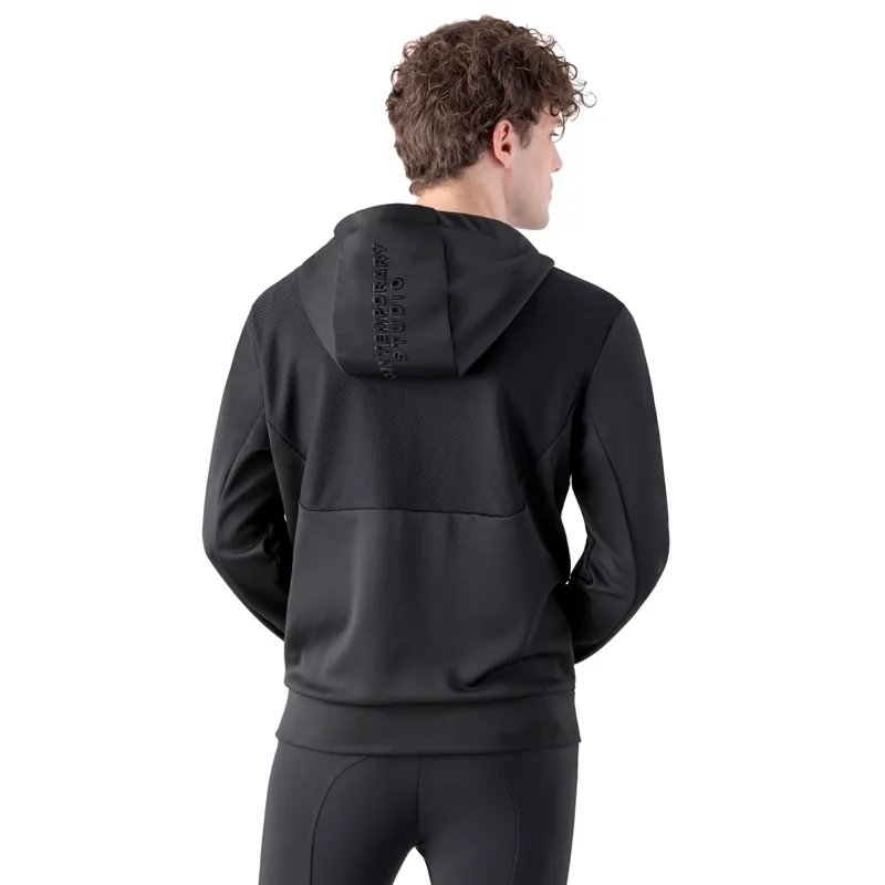 Equiline Cristac Full Zip Mens Tech Sweater - Black-1