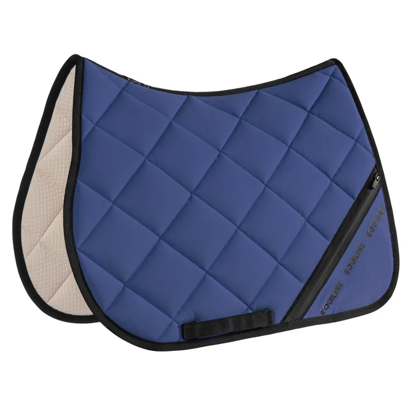 Equiline Crucec Saddlecloth - Indigo Blue