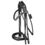 Equiline Rolled Double Bridle - Black