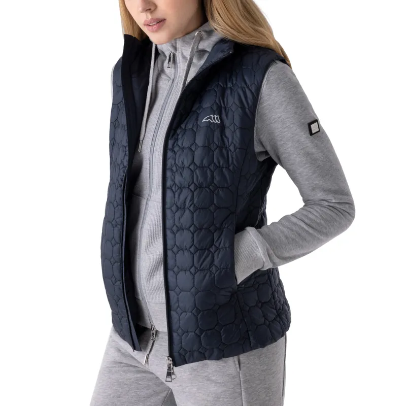 Equiline Edaev Ladies Octagon Quilted Gilet - Blue