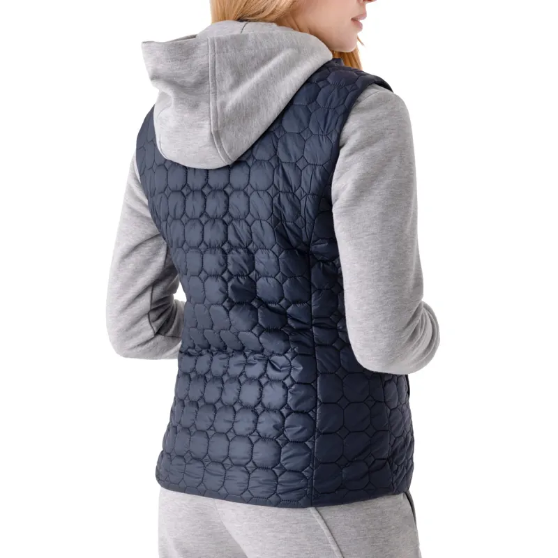 Equiline Edaev Ladies Octagon Quilted Gilet - Blue-1