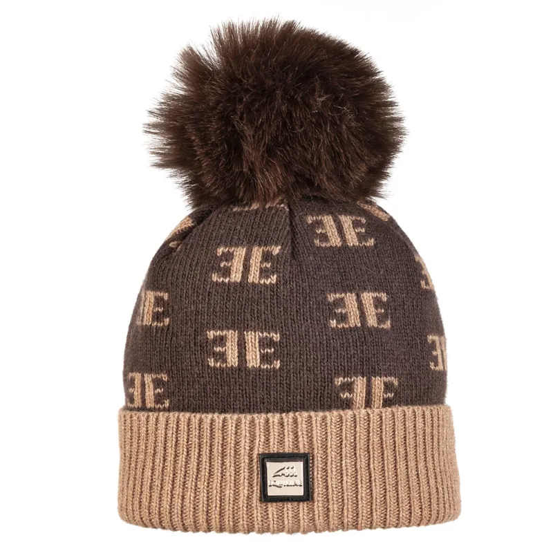 Equiline Egife Bobble Hat - Liquirizia