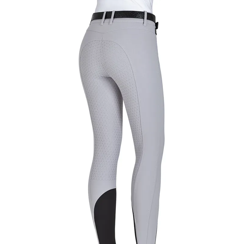Equiline Ernae Full Grip Ladies High Waist Competition Breeches - Ice-1