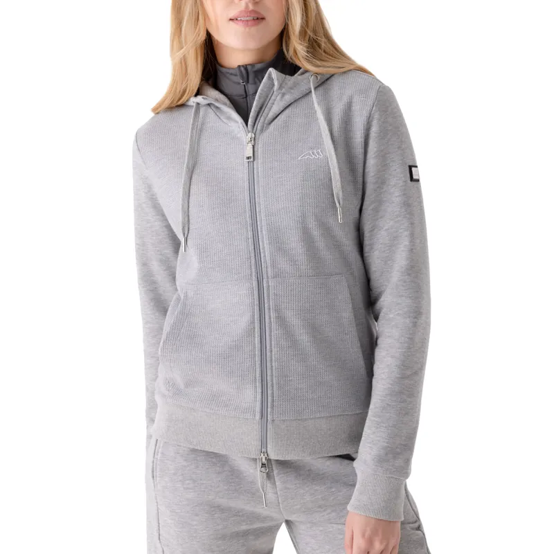 Equiline Esaste Ladies Full Zip Hoodie - Grey Melange