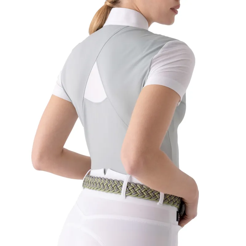 Equiline Esdie Short Sleeve Ladies Competition Shirt - Mirage Green-1