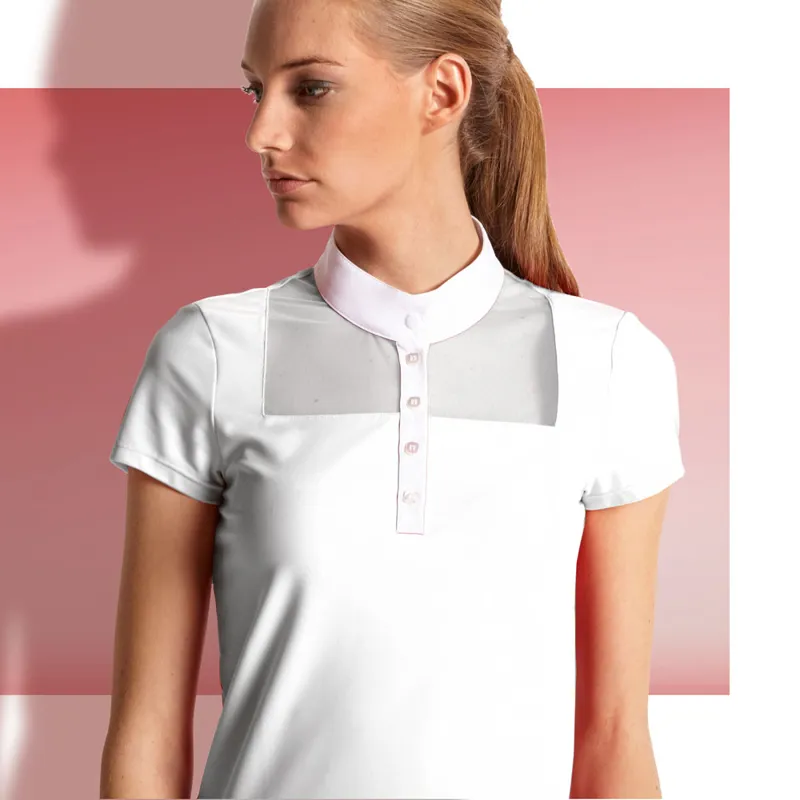 Equiline Ester Ladies Competition Shirt - White