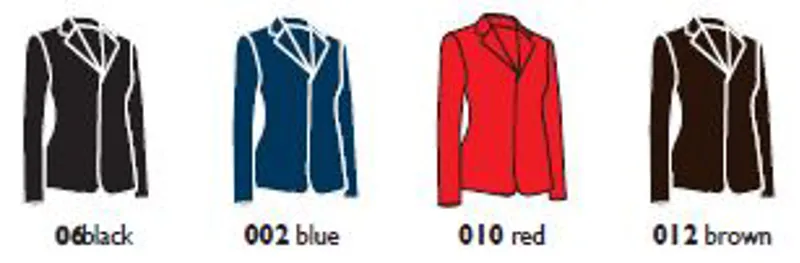 Equiline Womens Competition Jacket Colour Variations