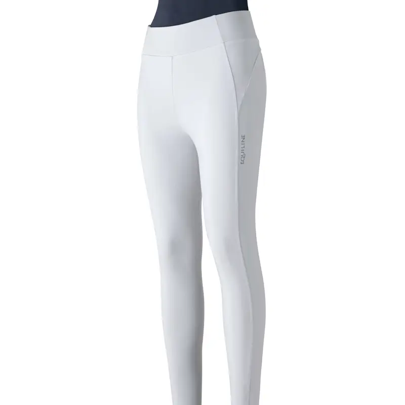 Equiline Gongirf Full Grip Ladies Competition Riding Tights  White