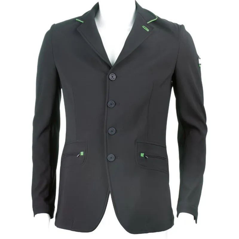 Equiline Jackie Mens Competition Jacket -Black/Green