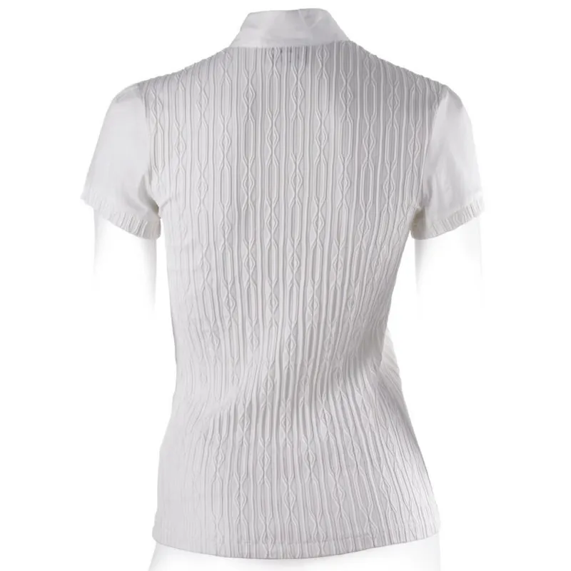 Equiline Lisa Ladies Show Shirt - Bianco White-1