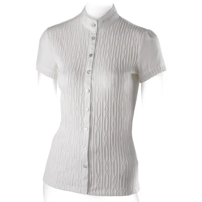 Equiline Lisa Ladies Show Shirt - Bianco White