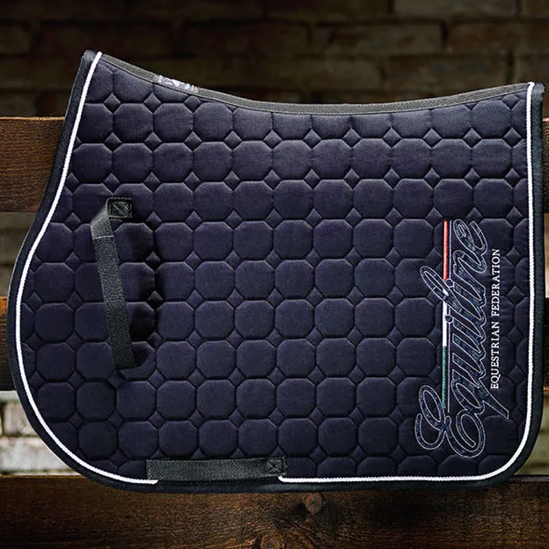 Equiline Mill Octagon Saddlecloth - Navy