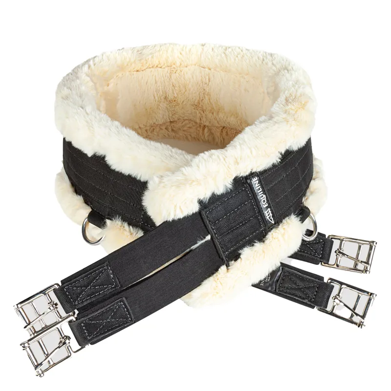 Equiline Pony Sheepskin Girth - Black