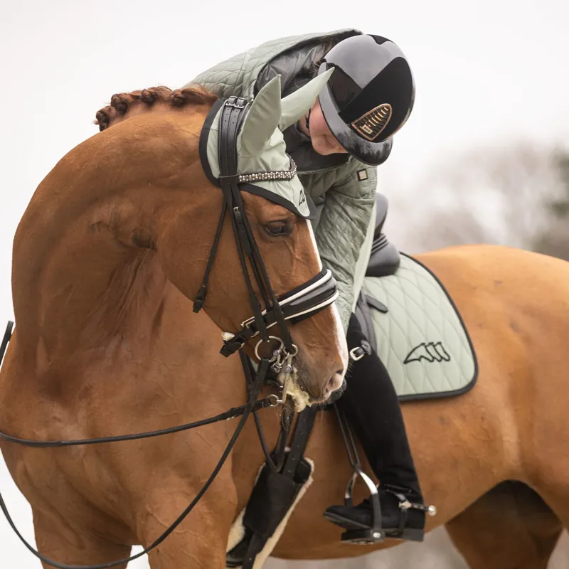 Equiline Ecede Saddlecloth - Green Milieu-1