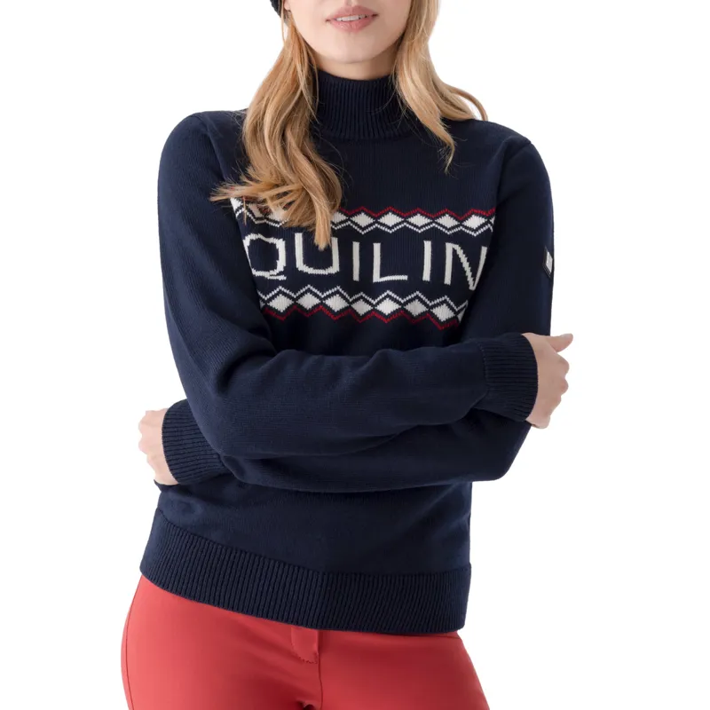 Equiline Rudy Womens Roll Neck Sweater - Blue