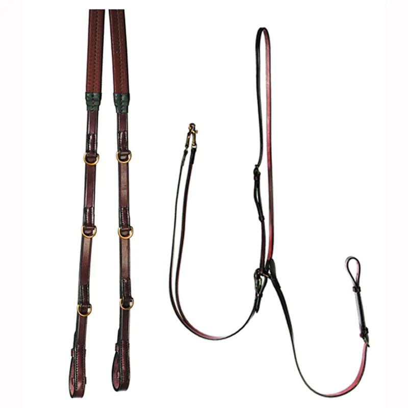 Equine Management Stephens Market Harborough With Rubber Reins - Brown