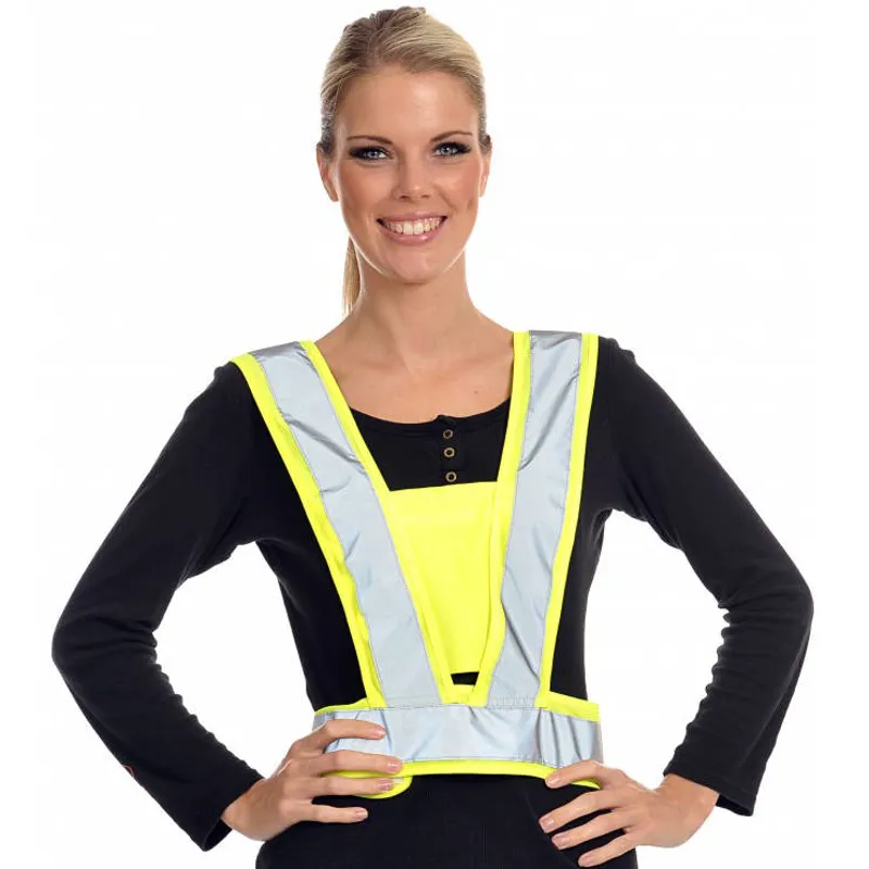 Equisafety Adjustable Body Harness - Hi Viz Yellow