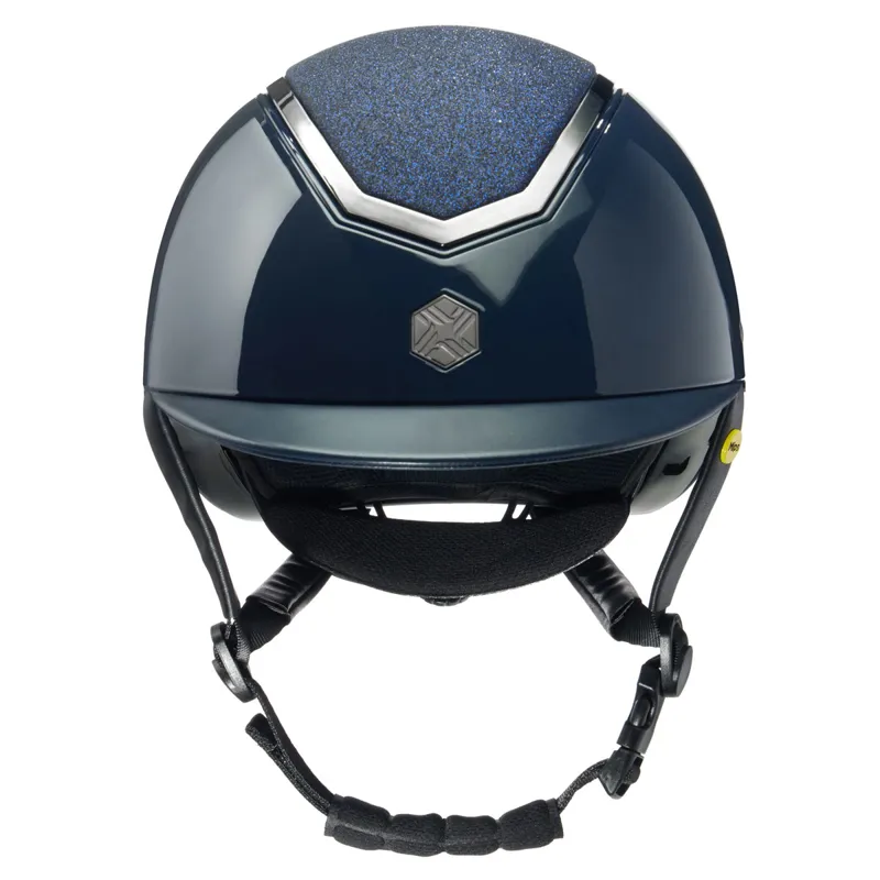 EQX Kylo MIPS Sparkly Riding Hat - Navy Gloss/Pewter-1