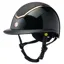 EQX Kylo MIPS Sparkly Wide Peak Riding Hat - Black Gloss/Rose Gold