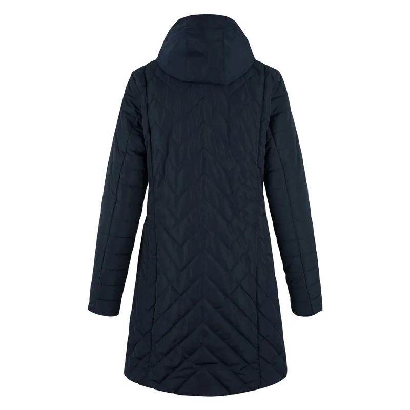 Euro-Star Mariella Ladies Long Parka Jacket - Navy-1
