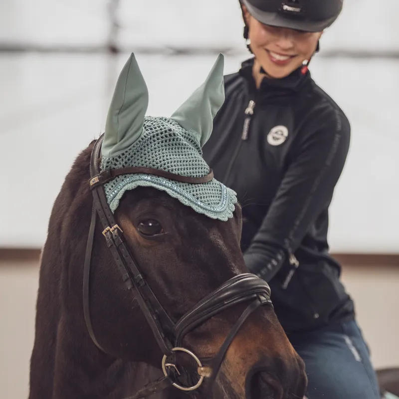 Eskadron Classic Sports Crystal Fly Hood - Balsam Green-1