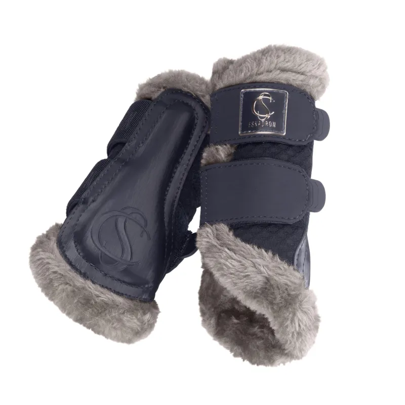 Eskadron Classic Sports Shetty Mesh Brushing Boots - Navy