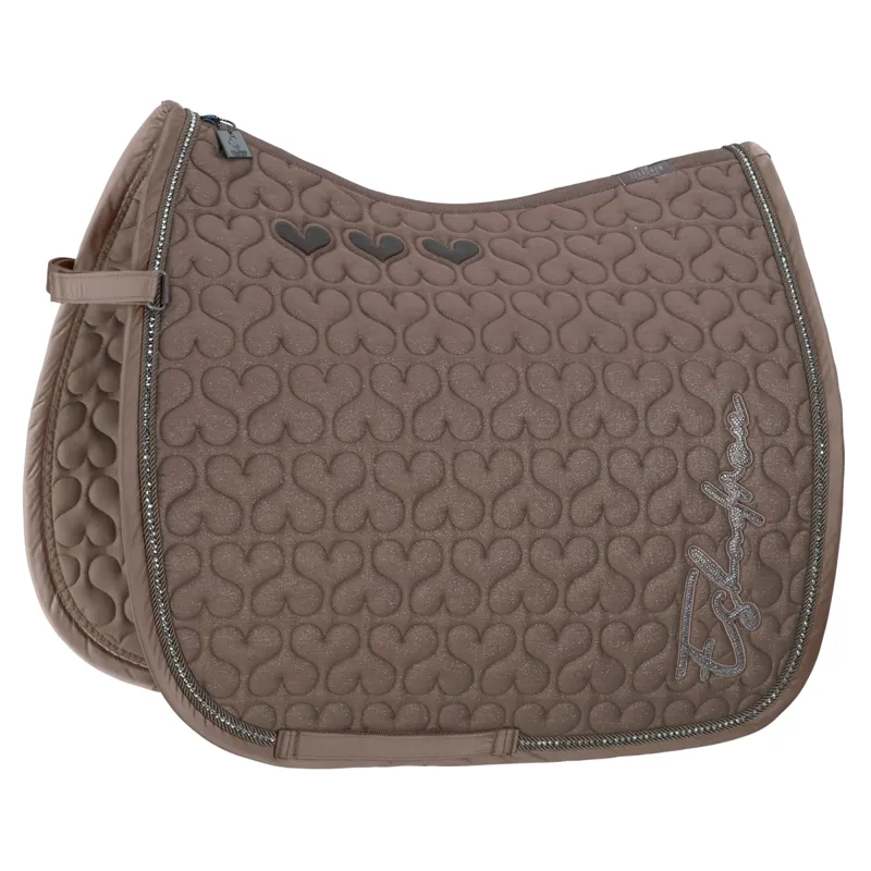 Eskadron Classic Sports Glitter Crystal Dressage Saddlecloth - Taupe