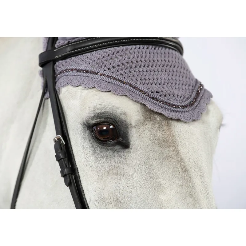 Eskadron Classic Sports Crystal Fly Hood - Silk Purple-2