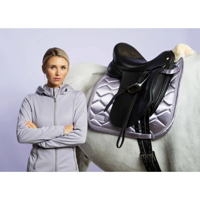 Eskadron Classic Sports Satin Crystal Saddlecloth - Silk Purple-1