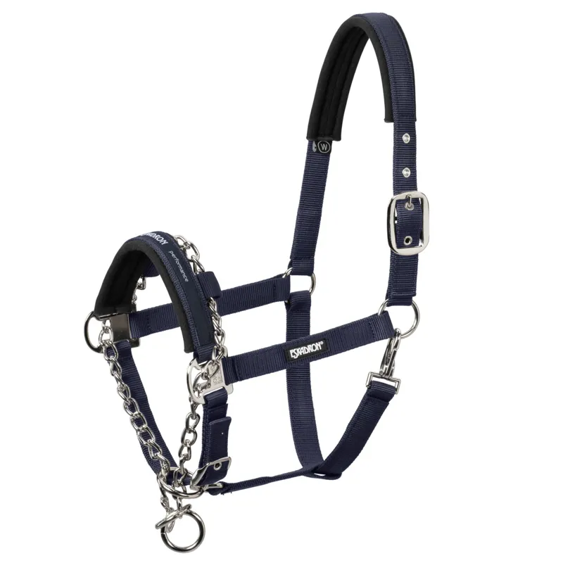 Eskadron Pin Buckle Control Headcollar - Nightblue