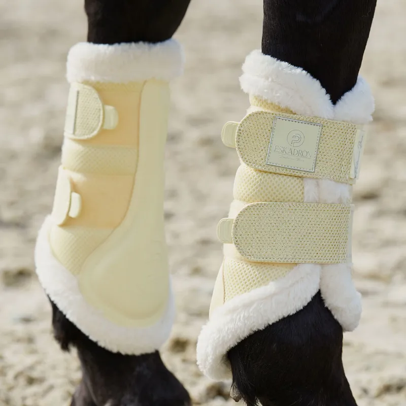 Eskadron Platinum Pure Mesh Evo-Wool Brushing Boots - Sunflower-1