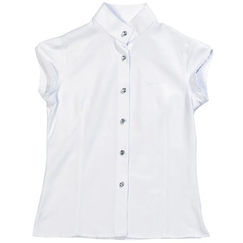Equi-Theme Cristal Girls Competition Shirt - White