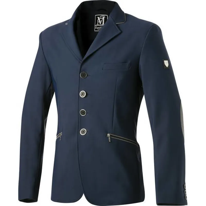 EquitM Softshell Mens Competition Jacket Navy Redpost Equestrian
