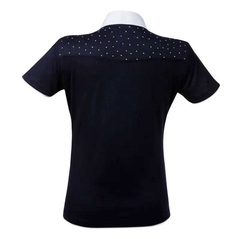 Equi-Theme Stars Ladies Show Shirt - Navy-1