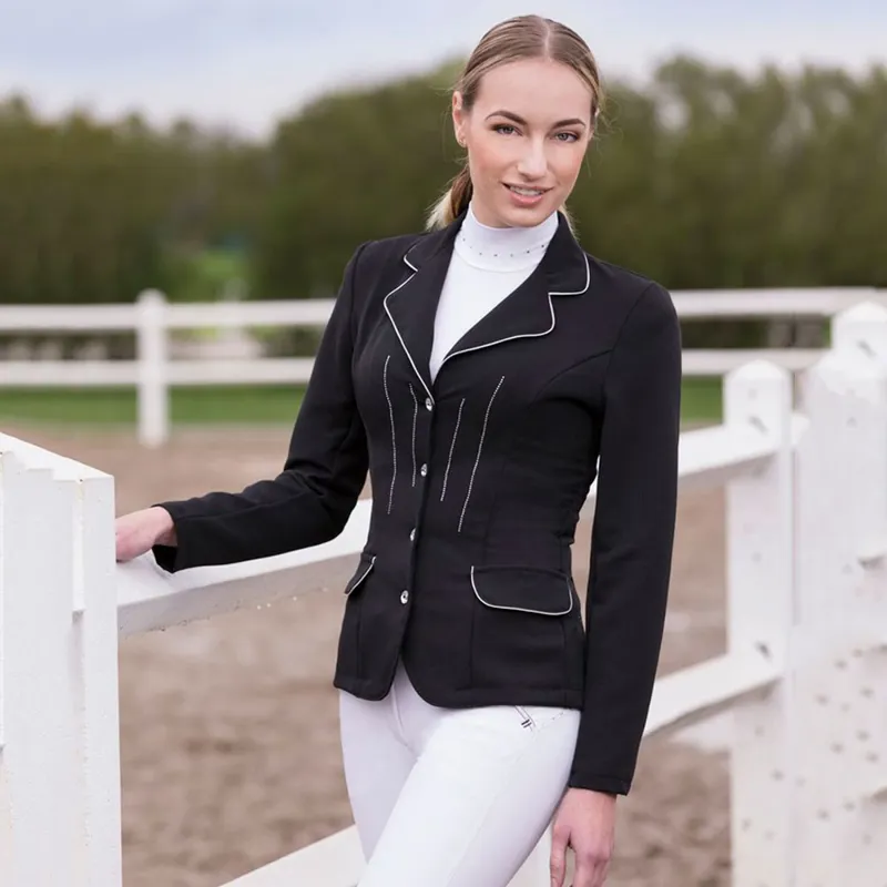 Equi-Theme Strass Competition Jacket - Black