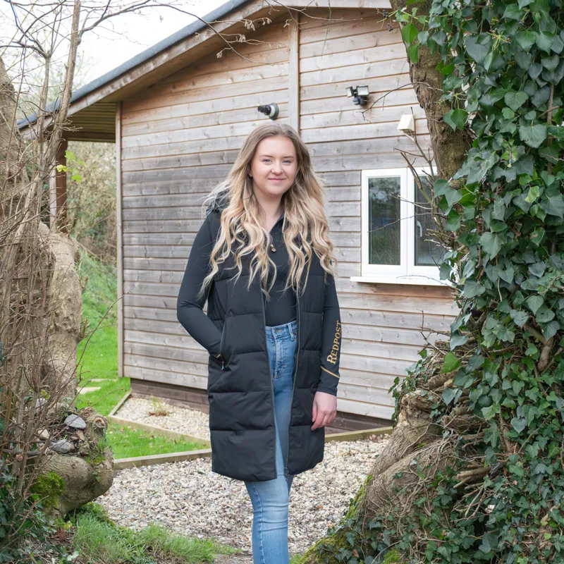 Euro-Star Laverri Ladies Long Gilet - Black-3