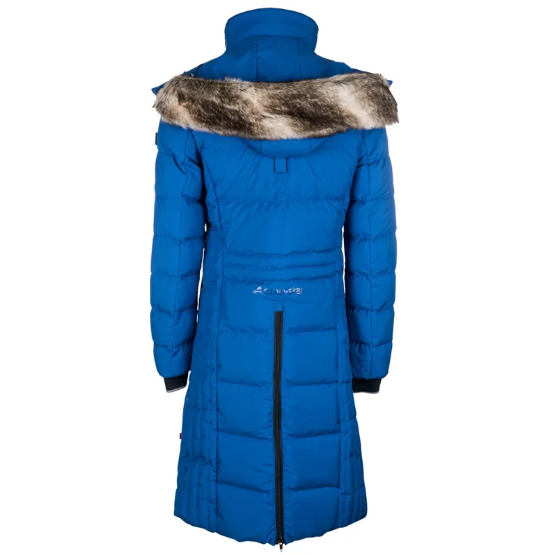 Euro-Star Fabiella Ladies Long Jacket - Deep Blue-1