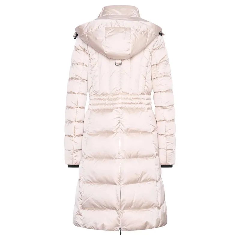 Euro-Star Ferrera Ladies Long Parka Jacket - Ivory-4