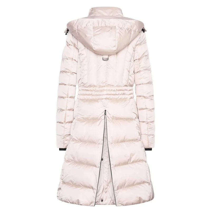 Euro-Star Ferrera Ladies Long Parka Jacket - Ivory-5