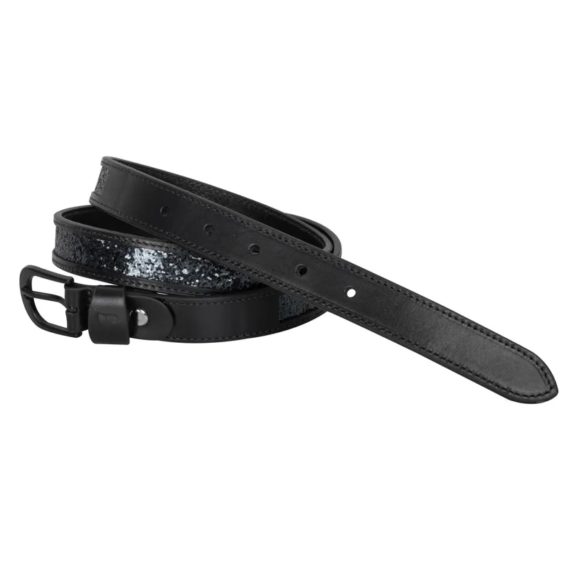 EuroStar Glittery Ladies Belt Black