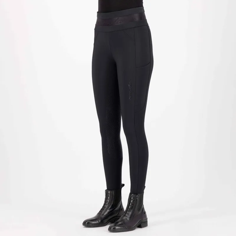 Euro-Star Impress Full Grip Ladies Riding Tights - Black