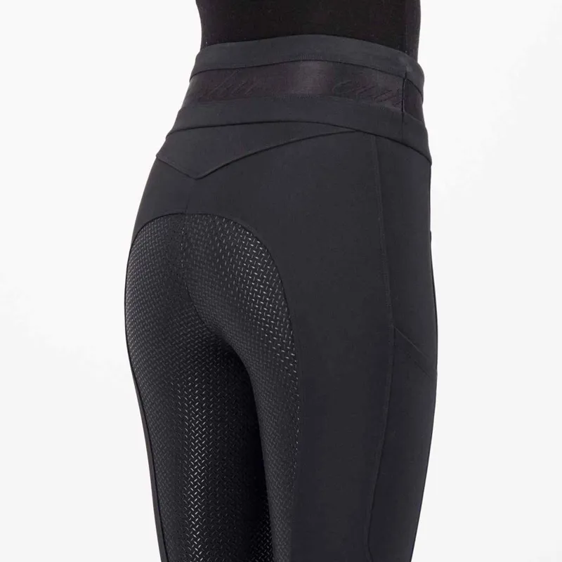 Euro-Star Impress Full Grip Ladies Riding Tights - Black-1